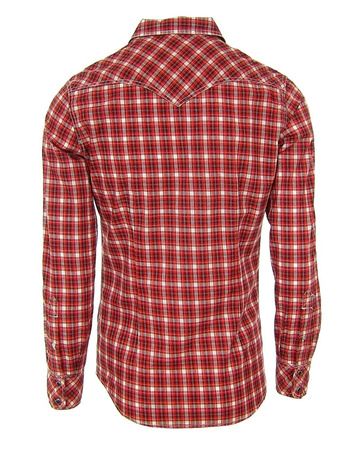 DIESEL Okain 008J8J Herren Men Karohemd Shirt Langarm Longsleeve Rot 