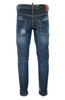 DSQUARED² S74LB0027 Herren Men Clement Jeans Hose Denim Blau Blue Made in Italy