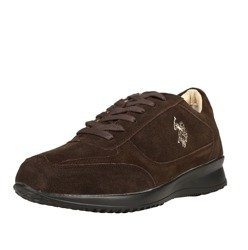 U.S. POLO ASSN. Herren Men Schuhe Shoes Sneaker Veloursleder Dunkelbraun