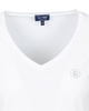 ARMANI JEANS 05H21 Damen Women T-Shirt Weiß White V-Neck Logo