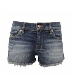 DIESEL Mahima Damen Women Kurze Hose Jeanshose Shorts Blau