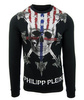 PHILIPP PLEIN "Carrollwood" Herren Men Luxury Sweatshirt Pullover Swarovski PP78