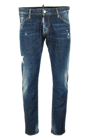 DSQUARED² S74LB0027 Herren Men Clement Jeans Hose Denim Blau Blue Made in Italy