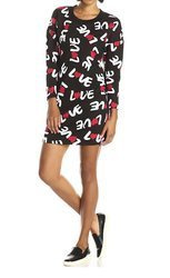 LOVE MOSCHINO Damen Women Kleid Dress Schwarz Black