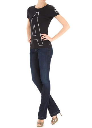 ARMANI JEANS C5H54 Damen Women T-Shirt Dunkelblau-Navy Zahl 9 Hinten