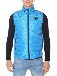 NAPAPIJIRI Acalmar Herren Men Weste Gilet Vest Turquoise Slim Fit