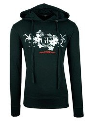 FERRE Herren Men Kapuzenpullover Hoodie Sweat Schwarz Black