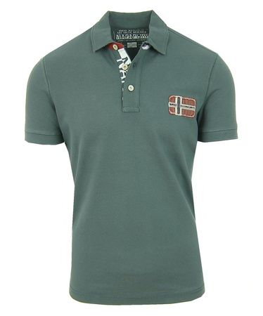 NAPAPIJRI Edenton Herren Men Polo T-Shirt Poloshirt Grün Greenhouse