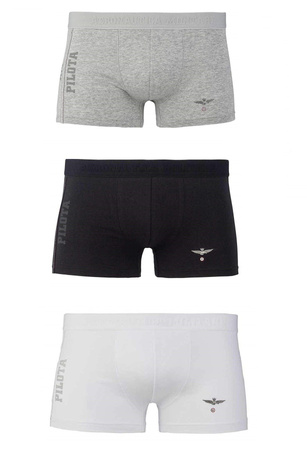  AERONAUTICA MILITARE Herren Men Boxershorts Grau Grey