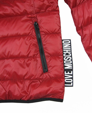 LOVE MOSCHINO Herren Men Jacke Jacket Warm Daunen Down Rot Red 