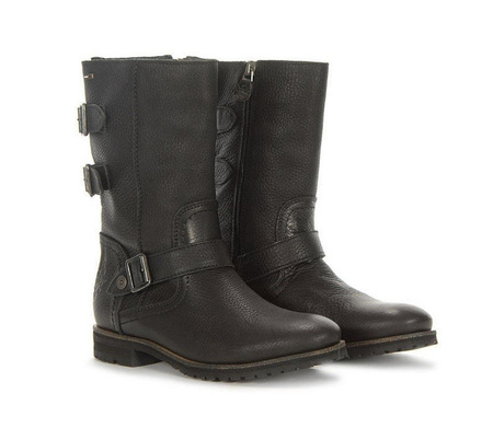 TOMMY HILFIGER Elina Damen Women Schuhe Shoes Stiefeletten Boots Leder Schwarz