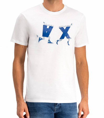 ARMANI EXCHANGE Herren Men T-Shirt Kurzarm Weiß White