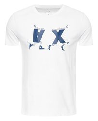 ARMANI EXCHANGE Herren Men T-Shirt Kurzarm Weiß White