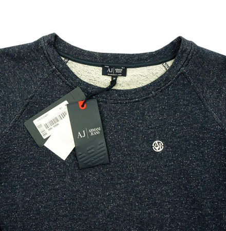 ARMANI JEANS Z5M21 Damen Women Sweatshirt Pullover Dunkelblau/Silber 