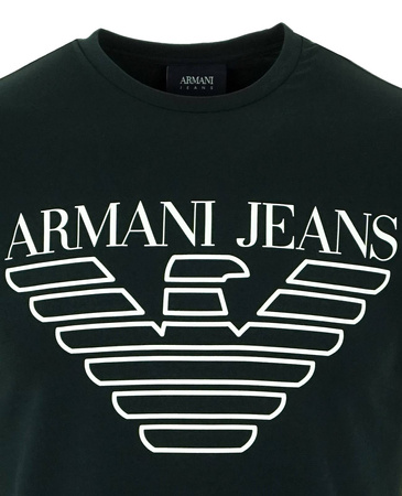 ARMANI JEANS Herren Men T-Shirt Kurzarm Logo EXTRA SLIM Dunkelblau Navy