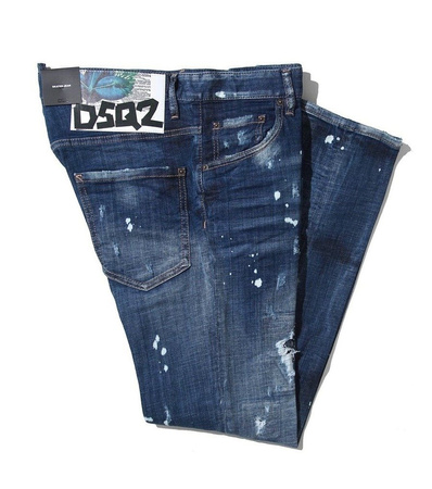 DSQUARED²  Skater Jean Herren Men Jeans Hose Made in Italy Blau Blue