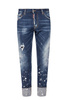 DSQUARED² Cool Guy Cropped Herren Men Jeans Hose Made in Italy Blau Blue