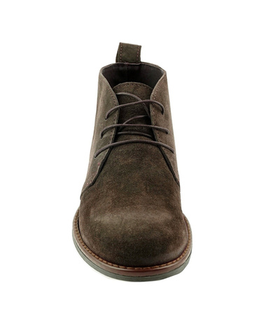 TRUSSARDI Herren Schnürstiefelette Halbschuhe Velours Leder Made in Italy Braun 