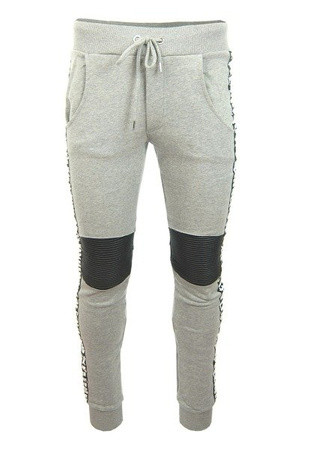 PHILIPP PLEIN "Plein Hero" Herren Men Luxury Sporthosen Jogging Pants Grau Grey