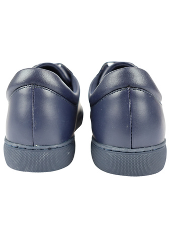 EMPORIO ARMANI  Herren Men Schuhe Shoes Sneaker Logo Leder Blau