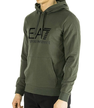 EMPORIO ARMANI EA7 Herren Men Kapuzenpullover Hoodie Sweatshirt SLIM FIT Grün