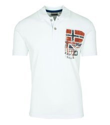 NAPAPIJRI Erenner Herren Men Polo T-Shirt Poloshirt Weiß