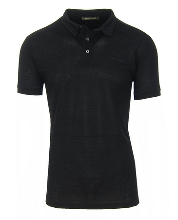 ROBERTO CAVALLI FSR688JD064 Herren Men Polo T-Shirt Poloshirt Schwarz