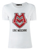 LOVE MOSCHINO Damen Women T-Shirt Kurzarm Weiß White