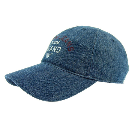 ARMANI JEANS 76415 Herren Men Mütze Kappe Cap Hat Basecap Blau Blue Jeans
