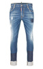 DSQUARED² Skater Jean Herren Men Jeans Hose Made in Italy Denim Blau