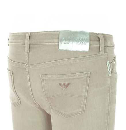 ARMANI JEANS J06 Damen Women Jeans Hose SKINNY FIT Beige