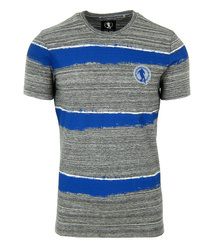 BIKKEMBERGS C713BFSMB075 Herren Men T-Shirt Grau Blau Streifen Neu New Logo