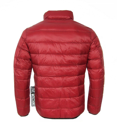 LOVE MOSCHINO Herren Men Jacke Jacket Warm Daunen Down Rot Red 