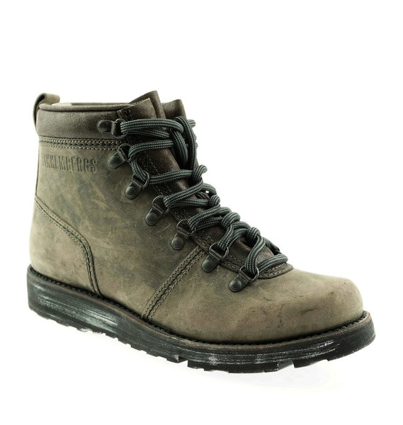 BIKKEMBERGS Herren Men Schuhe Shoes Stiefel Boots Brauntöne Leder Used Look