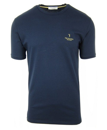 TRUSSARDI Collection Latina Herren Men T-Shirt Kurzarm Dunkelblau Navy NEU NEW