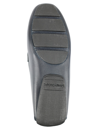 Emporio Armani Herren Men Mokassin Halbschuhe Shoes Dunkelblau Navy
