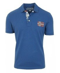 NAPAPIJRI Edenton Herren Men Polo T-Shirt Poloshirt Blau Palatine Blue