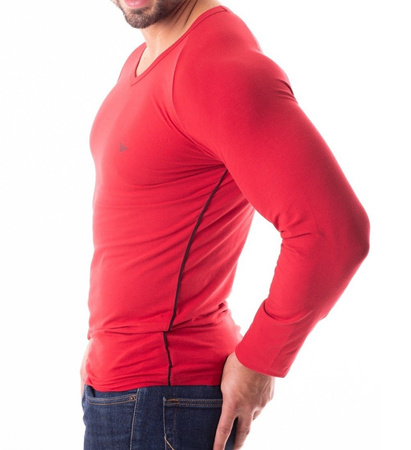 EMPORIO ARMANI Herren Men Langarmshirt T-Shirt Longsleeve V-Neck Slim Fit
