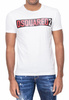 DSQUARED2 S74GD0479 Herren Men T-Shirt Kurzarm Weiß White Slim
