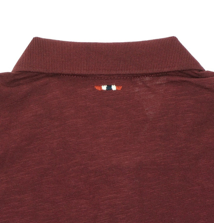 NAPAPIJRI Elm Herren Men Polo Langarmshirt Longsleeve Bordo