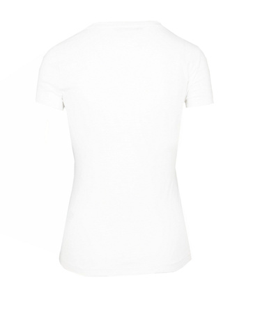 CALVIN KLEIN JEANS Face Damen Women T-Shirt Kurzarm Weiß White 