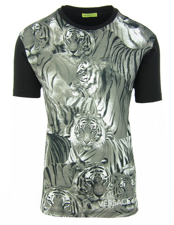 VERSACE JEANS Herren Men T-Shirt Kurzarm Oversized Look  Lässiger Schnitt