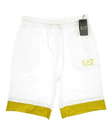 EMPORIO ARMANI EA7 4P132 Herren Men Shorts Kurz Hose Sport Jogging Weiß M-Medium