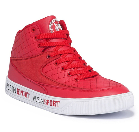 PLEIN SPORT Hi-Top Sneakers "nineteen" Herren Men Schuhe Shoes Sneaker Rot Red