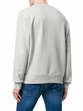 DIESEL S-BAY-SA Herren Men Pullover Sweatshirt Oversized Look Grau