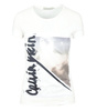 CALVIN KLEIN JEANS Face Damen Women T-Shirt Kurzarm Weiß White 