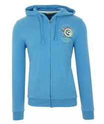 NAPAPIJRI Bandy Herren Men Kapuzenpullover Hoodie Sweatjacke Sweatshirt Blau