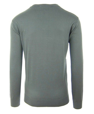 ARMANI JEANS 06W28 Herren Men Uomo Sweat Pullover Strick V-Neck Grey Grau Logo