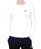 EMPORIO ARMANI EA7 Herren Men Langarmshirt T-Shirt Longsleeve Weiß White