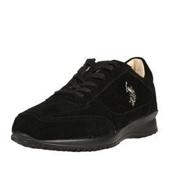 U.S. POLO ASSN. Herren Men Schuhe Shoes Sneaker Veloursleder Schwarz Black